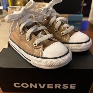 Converse Kids High-Top Sneakers - Sand Dune/Tan